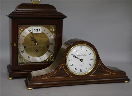 Two mantel clocks
